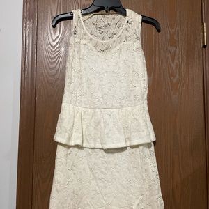 knee length peplum dress